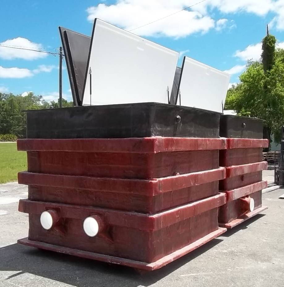 Dual Fiberglass Collector Tank with Access Cover