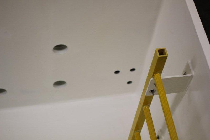 Fiberglass Equipment Vault Interior with Ladder