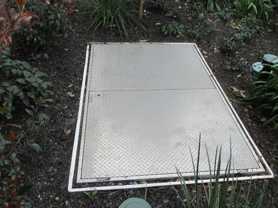 Aluminum Hatch Cover Fiberglass Equipment Vault ASA MFG Aluminum Hatch Cover Equipment Vault