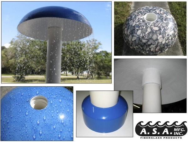 Fiberglass Water Mushroom for Spray Pad