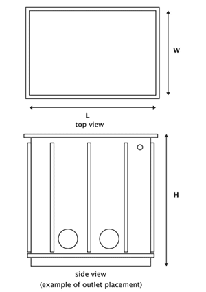 Tank Drawing Top and Side